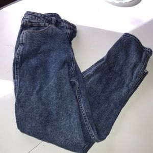 Ultra high rise mom jeans